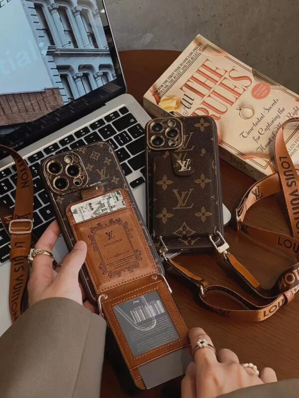 i1698564826-3356-4-1 Monogram Leather V iPhone Wallet Case With Crossbody Strap