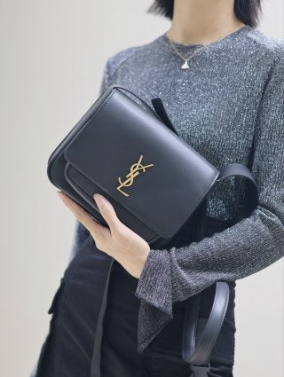 i1722324127_9003_0 YSL 25S NIKI BABY 22 IN BLACK CALFSKIN GOLD HARDWRE