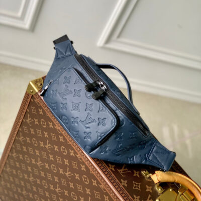 RUSH BUMBAG 30 IN DARK BLUE MONOGRAM SHADOW CALFSKIN