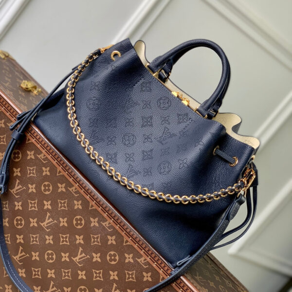 imgHD_4828b284_20250503_cmp_i1746257056067_341_0_0_jpg BELLA TOTE 32 IN DARK BLUE MONOGRAM PERFORATED CALFSKIN GOLD HARDWARE