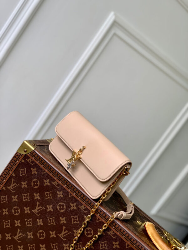 WALLET ON CHAIN BLOOM 20 IN BEIGE CALFSKIN