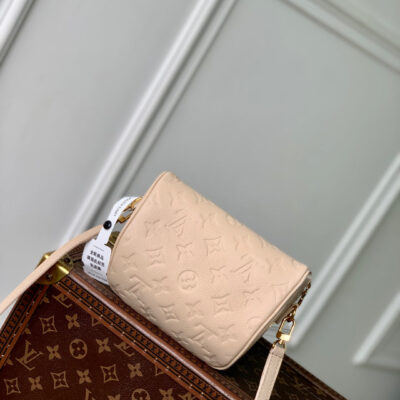 MINI BUMBAG 17 IN NUDE PINK EMBOSSED MONOGRAM EMPREINTE CALFSKIN