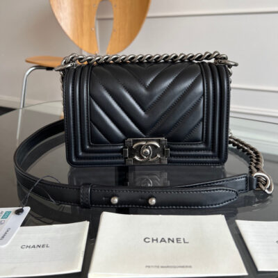 imgHD_89105d0f_20250712_cmp_i1752300488336_1741_0_0_jpg CHANEL 25S BOY BAG 20 IN BLACK LAMBSKIN