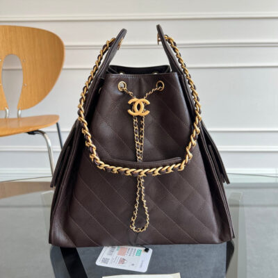 imgHD_89105d0f_20250816_cmp_i1755329329322_1546_0_1_jpg CHANEL 25S HOBO BAG 40 IN DARK EARTH BROWN CAVIAR WITH GOLD HARDWARE