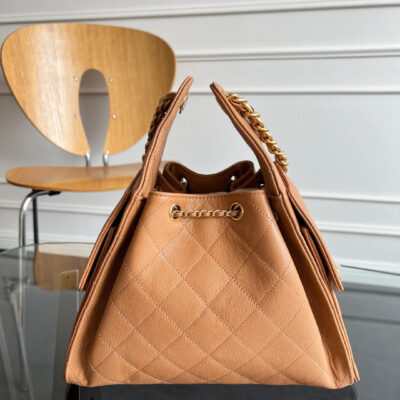 imgHD_89105d0f_20250818_cmp_i1755507868771_9121_0_1_jpg CHANEL 25S HOBO BAG 30 IN CARAMEL BROWN CAVIAR WITH GOLD HARDWARE