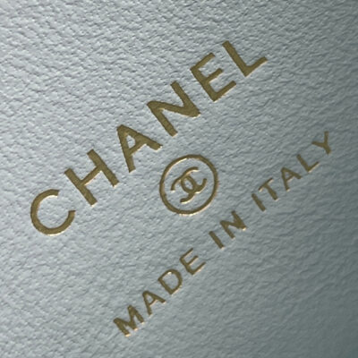 CHANEL 25S KELLY 18 CM IN SOFT MINT BLUE LAMBSKIN
