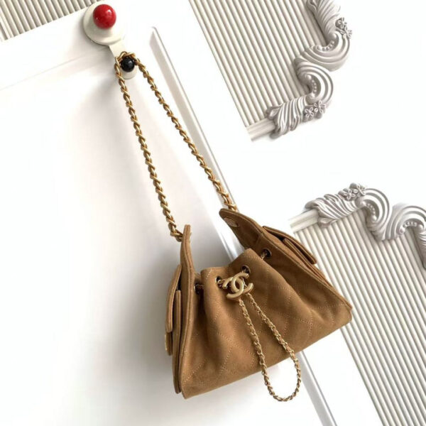 imgHD_b5cc9469_20251127_cmp_a1764249914054_5121_jpg CHANEL 25S HOBO BAG 22 IN BROWN SUEDE WITH GOLD HARDWARE