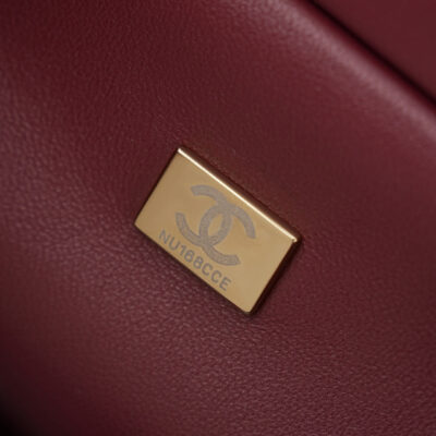 CHANEL 26S SHOPPING BAG MEDIUM 23 IN BROWN LAMBSKIN GOLD HARDWARE