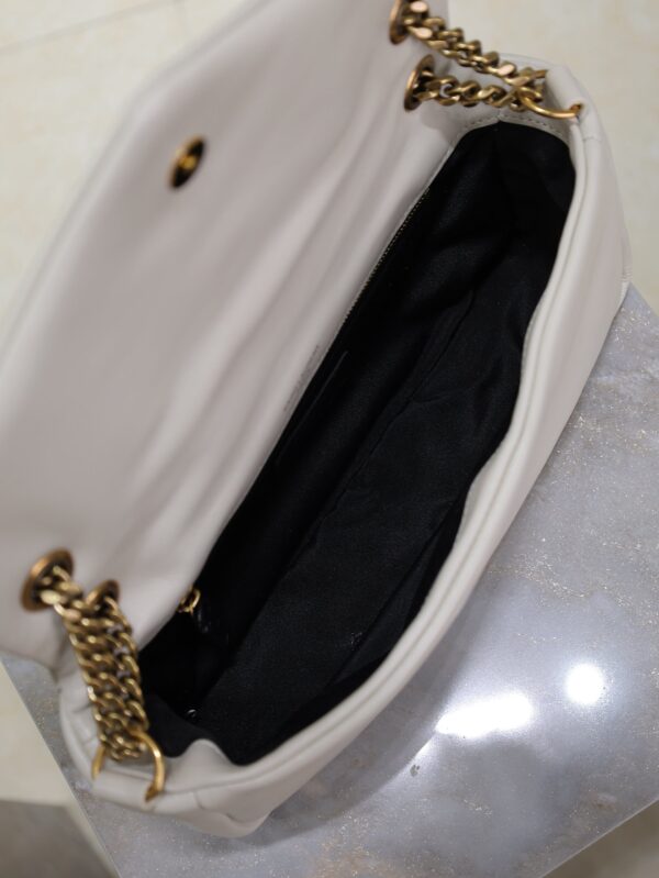 YSL 25S CALYPSO HANDBAG 26 IN IVORY LAMBSKIN GOLD HARDWARE
