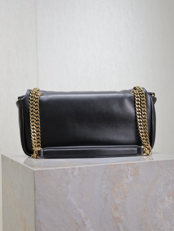 YSL 25S CALYPSO HANDBAG 26 IN BLACK LAMBSKIN GOLD HARDWARE