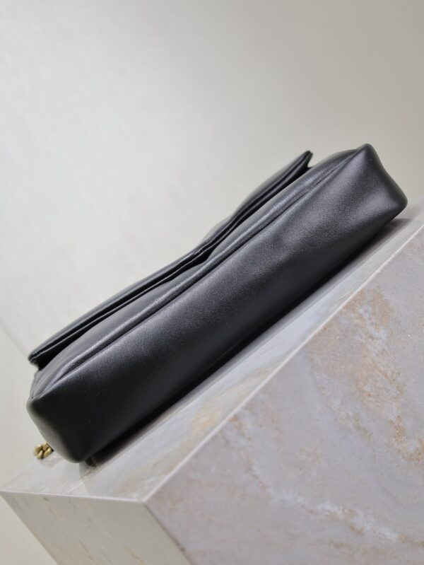 YSL 25S CALYPSO HANDBAG 26 IN BLACK LAMBSKIN GOLD HARDWARE