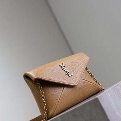 YSL 25S CALYPSO MINI 19 IN CARAMEL LAMBSKIN GOLD HARDWARE