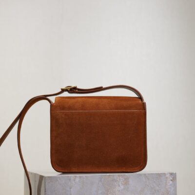 imgHD_f8c0bdc9_20250621_i1750488205842_699_0_8_jpg YSL 25S NIKI SATCHEL 22 IN DARK CARAMEL SUEDE GOLD HARDWRE