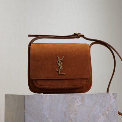 imgHD_f8c0bdc9_20250621_i1750488208609_2837_0_0_jpg YSL 25S NIKI SATCHEL 22 IN DARK CARAMEL SUEDE GOLD HARDWRE