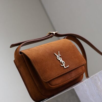 imgHD_f8c0bdc9_20250621_i1750488208849_3997_0_2_jpg YSL 25S NIKI SATCHEL 22 IN DARK CARAMEL SUEDE GOLD HARDWRE