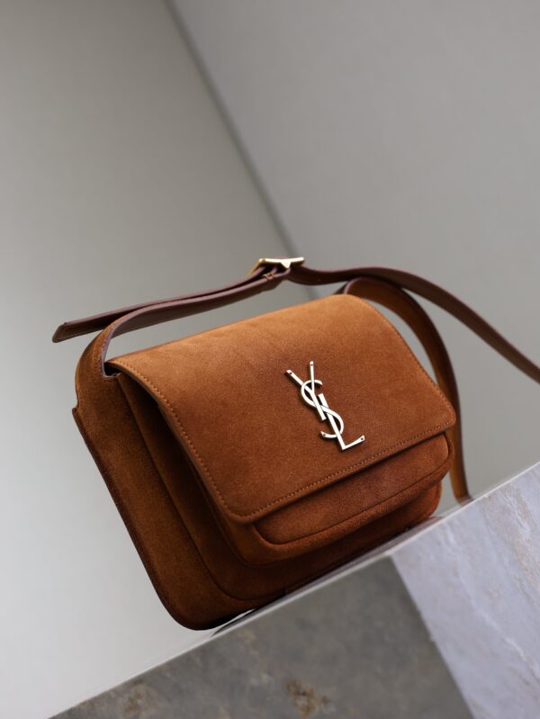 imgHD_f8c0bdc9_20250621_i1750488208849_3997_0_2_jpg YSL 25S NIKI SATCHEL 22 IN DARK CARAMEL SUEDE GOLD HARDWRE