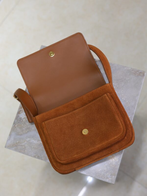 imgHD_f8c0bdc9_20250621_i1750488208899_1229_0_6_jpg YSL 25S NIKI SATCHEL 22 IN DARK CARAMEL SUEDE GOLD HARDWRE