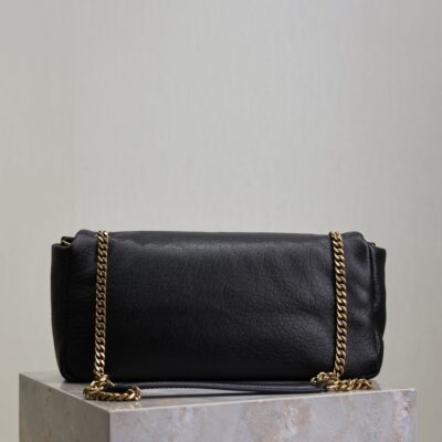 YSL 25S CALYPSO 30 IN BLACK GRAINED CALFSKIN GOLD HARDWARE