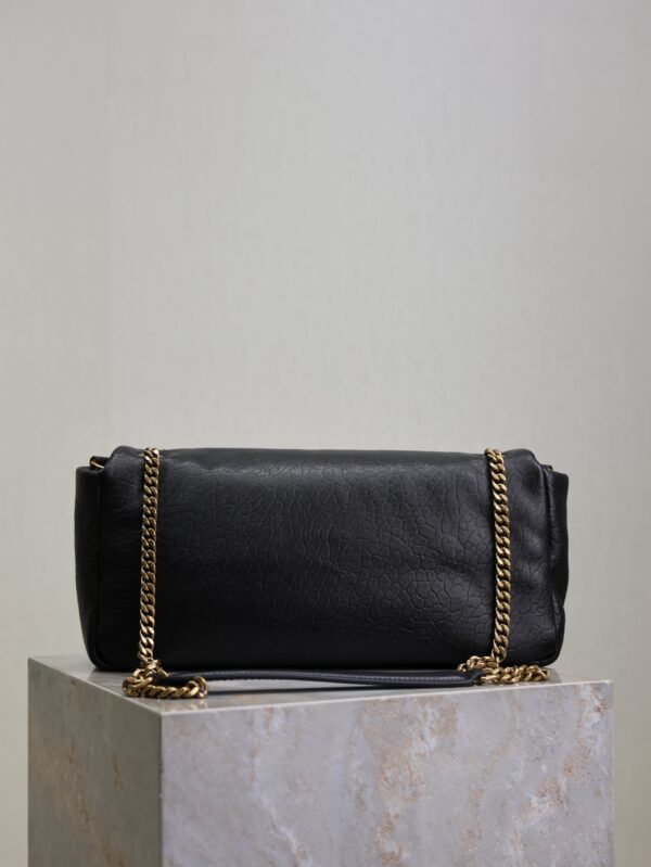 YSL 25S CALYPSO 30 IN BLACK GRAINED CALFSKIN GOLD HARDWARE