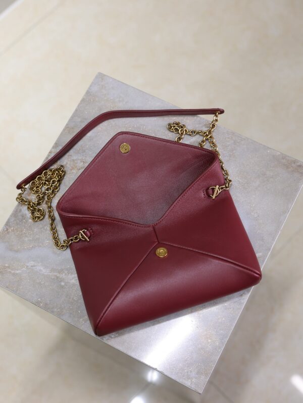 YSL 25S CALYPSO MINI 19 IN BURGUNDY CALFSKIN GOLD HARDWRE