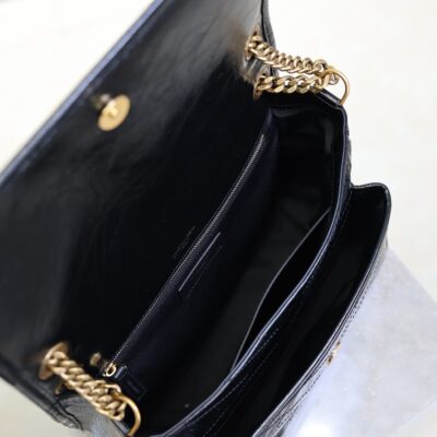 imgHD_f8c0bdc9_20250821_i1755764051415_6095_0_7_jpg YSL 25S NIKI MM BAG 28 IN BLACK GLOSSY CALFSKIN GOLD HARDWRE
