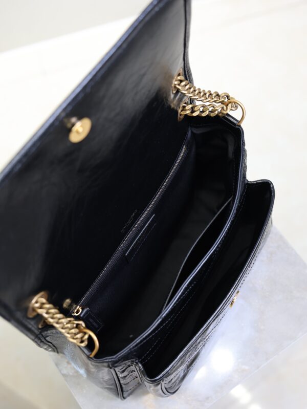 imgHD_f8c0bdc9_20250821_i1755764051415_6095_0_7_jpg YSL 25S NIKI MM BAG 28 IN BLACK GLOSSY CALFSKIN GOLD HARDWRE