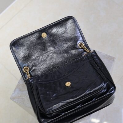 imgHD_f8c0bdc9_20250821_i1755764053888_8479_0_6_jpg YSL 25S NIKI MM BAG 28 IN BLACK GLOSSY CALFSKIN GOLD HARDWRE