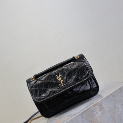 imgHD_f8c0bdc9_20250821_i1755764654794_7589_0_1_jpg YSL 25S NIKI BAG 18 IN BLACK GLOSSY CALFSKIN GOLD HARDWRE