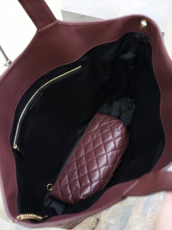 YSL 25S ICARE 27 IN ROUGE CABERNET QUILTED CALFSKIN GOLD HARDWARE