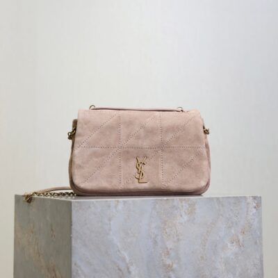 imgHD_f8c0bdc9_20250822_i1755851823473_4705_0_0_jpg YSL 25S JAMIE 4.3 MINI 20 IN DUSTY ROSE BEIGE SUEDE GOLD HARDWRE