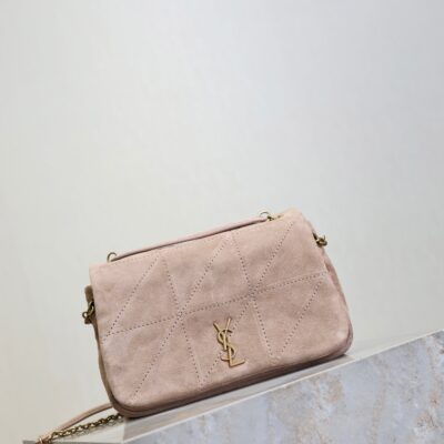 imgHD_f8c0bdc9_20250822_i1755851823473_5637_0_1_jpg YSL 25S JAMIE 4.3 MINI 20 IN DUSTY ROSE BEIGE SUEDE GOLD HARDWRE