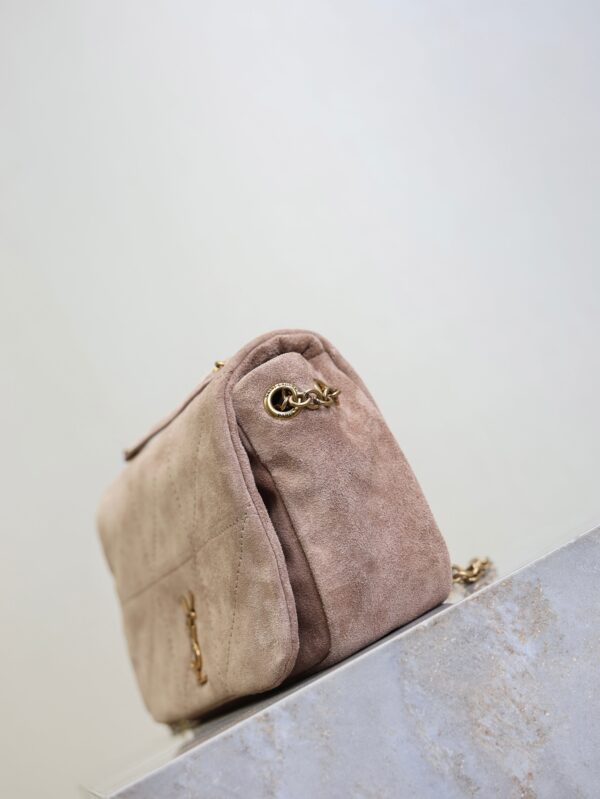 imgHD_f8c0bdc9_20250822_i1755851823473_7373_0_3_jpg YSL 25S JAMIE 4.3 MINI 20 IN DUSTY ROSE BEIGE SUEDE GOLD HARDWRE