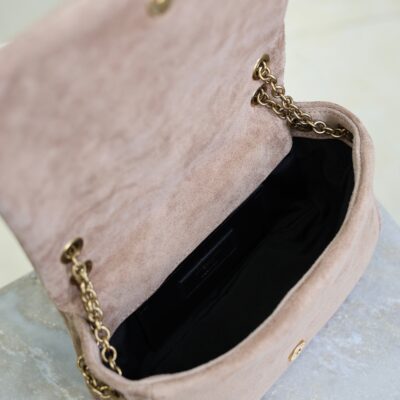 imgHD_f8c0bdc9_20250822_i1755851824917_8595_0_7_jpg YSL 25S JAMIE 4.3 MINI 20 IN DUSTY ROSE BEIGE SUEDE GOLD HARDWRE
