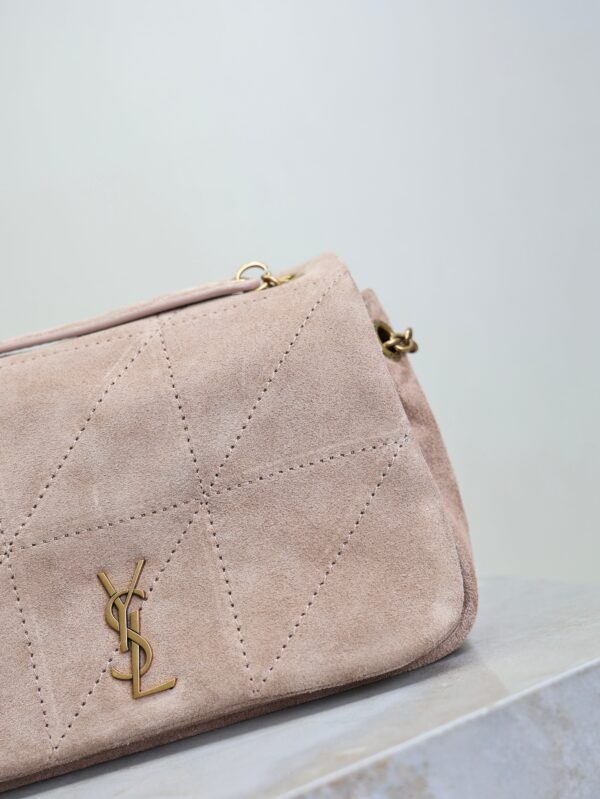imgHD_f8c0bdc9_20250822_i1755851824920_2261_0_4_jpg YSL 25S JAMIE 4.3 MINI 20 IN DUSTY ROSE BEIGE SUEDE GOLD HARDWRE