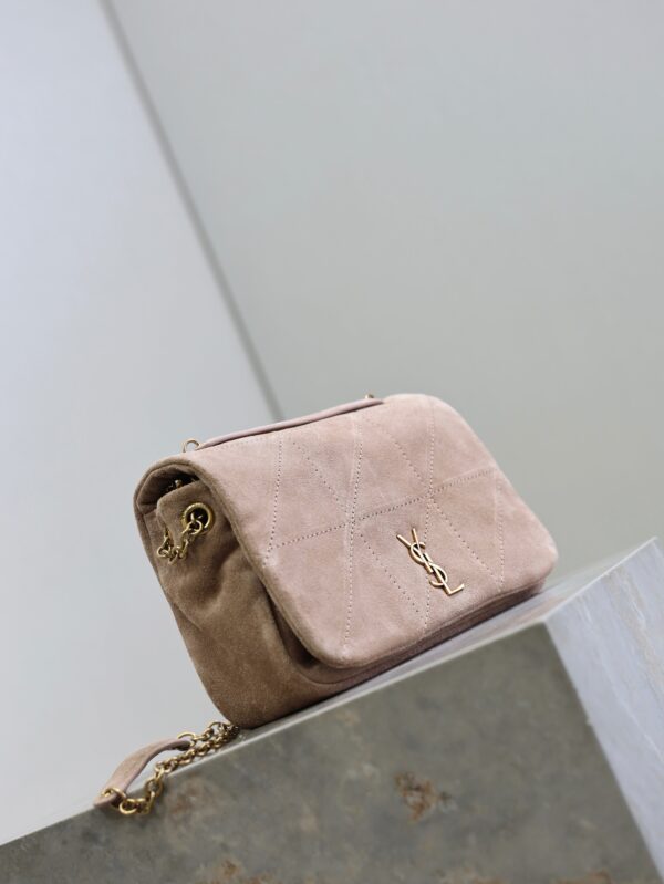 imgHD_f8c0bdc9_20250822_i1755851824921_1526_0_2_jpg YSL 25S JAMIE 4.3 MINI 20 IN DUSTY ROSE BEIGE SUEDE GOLD HARDWRE