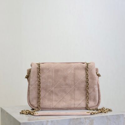 imgHD_f8c0bdc9_20250822_i1755851824927_6611_0_8_jpg YSL 25S JAMIE 4.3 MINI 20 IN DUSTY ROSE BEIGE SUEDE GOLD HARDWRE