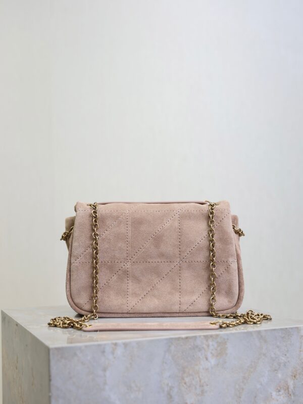 imgHD_f8c0bdc9_20250822_i1755851824927_6611_0_8_jpg YSL 25S JAMIE 4.3 MINI 20 IN DUSTY ROSE BEIGE SUEDE GOLD HARDWRE