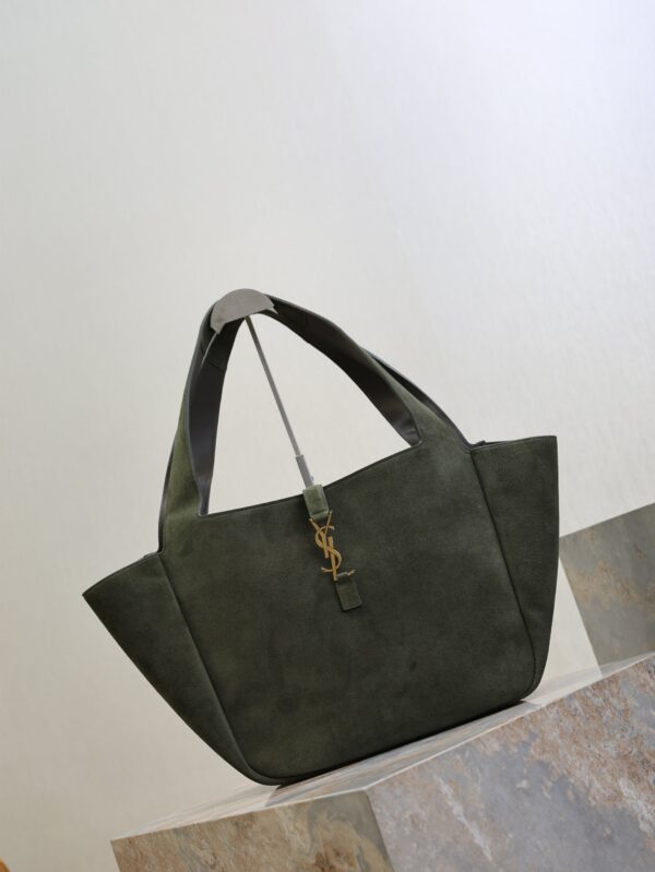 imgHD_f8c0bdc9_20250903_i1756883488365_657_0_1_jpg YSL 25S LE 5 À 7 BEA 50 IN DARK OLIVE SUEDE GOLD HARDWRE