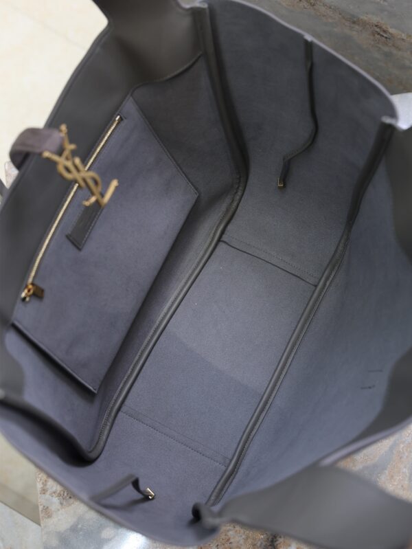 imgHD_f8c0bdc9_20250903_i1756883667114_3391_0_5_jpg YSL 25S LE 5 À 7 BEA 50 IN DARK GRAY SUEDE GOLD HARDWRE