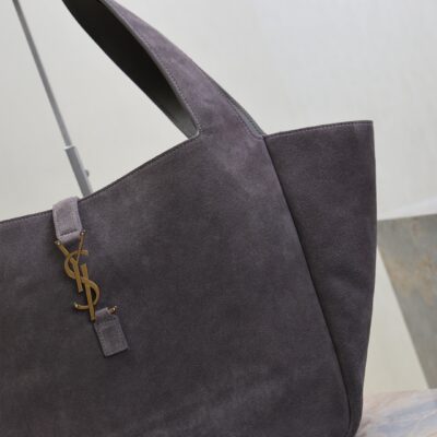 imgHD_f8c0bdc9_20250903_i1756883669334_4672_0_4_jpg YSL 25S LE 5 À 7 BEA 50 IN DARK GRAY SUEDE GOLD HARDWRE