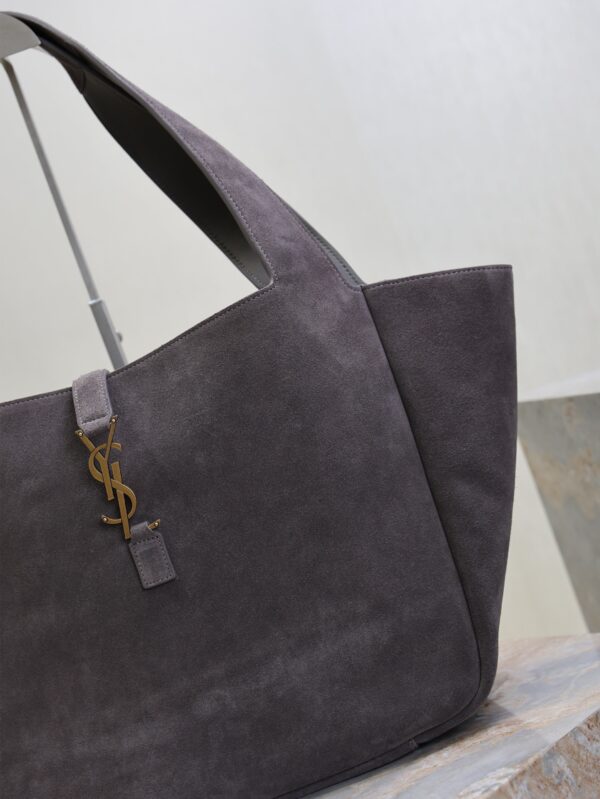 imgHD_f8c0bdc9_20250903_i1756883669334_4672_0_4_jpg YSL 25S LE 5 À 7 BEA 50 IN DARK GRAY SUEDE GOLD HARDWRE