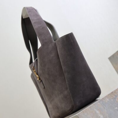 imgHD_f8c0bdc9_20250903_i1756883669781_4581_0_3_jpg YSL 25S LE 5 À 7 BEA 50 IN DARK GRAY SUEDE GOLD HARDWRE
