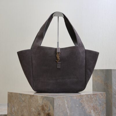 imgHD_f8c0bdc9_20250903_i1756883669878_2541_0_0_jpg YSL 25S LE 5 À 7 BEA 50 IN DARK GRAY SUEDE GOLD HARDWRE