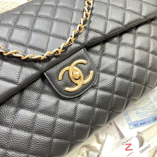 img_0a644df0_20241116_i1731763528_293_2_jpg CHANEL 26S FLAP BAG 46 IN BLACK CAVIAR CALFSKIN WITH GOLD HARDWARE