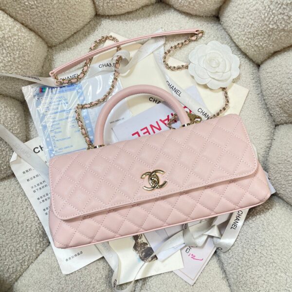 img_0a644df0_20260426_i1777184679548_8040_0_4_jpg CHANEL 26S COCO HANDLE BAG 32 IN LIGHT PINK CAVIAR CALFSKIN GOLD HARDWARE