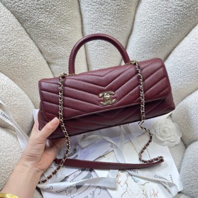 img_0a644df0_20260519_i1779124747825_3109_0_1_jpg CHANEL 26S COCO HANDLE BAG 32 IN DARK RED GRAINED CALFSKIN GOLD HARDWARE
