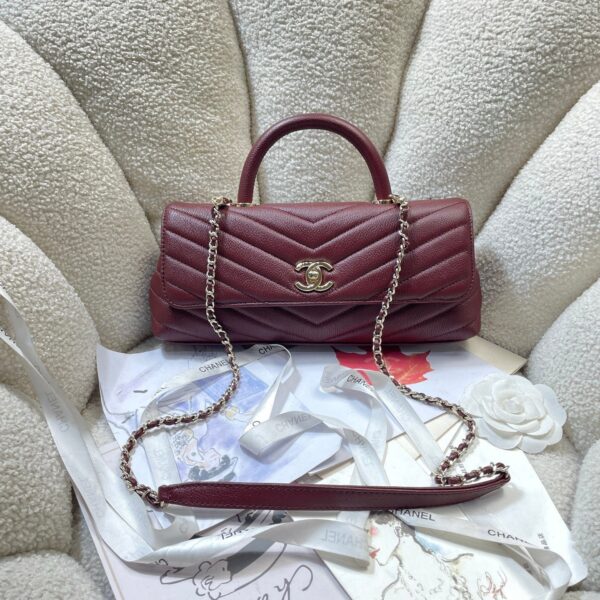 img_0a644df0_20260519_i1779124747916_3919_0_0_jpg CHANEL 26S COCO HANDLE BAG 32 IN DARK RED GRAINED CALFSKIN GOLD HARDWARE