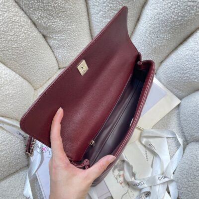 img_0a644df0_20260519_i1779124747923_5193_0_7_jpg CHANEL 26S COCO HANDLE BAG 32 IN DARK RED GRAINED CALFSKIN GOLD HARDWARE