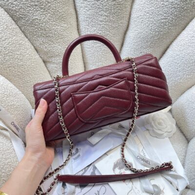 img_0a644df0_20260519_i1779124749427_4896_0_3_jpg CHANEL 26S COCO HANDLE BAG 32 IN DARK RED GRAINED CALFSKIN GOLD HARDWARE