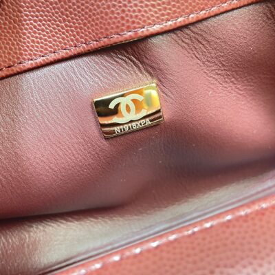 img_0a644df0_20260519_i1779188195814_6820_0_8_jpg CHANEL 26S COCO HANDLE BAG 32 IN DARK RED CAVIAR CALFSKIN GOLD HARDWARE